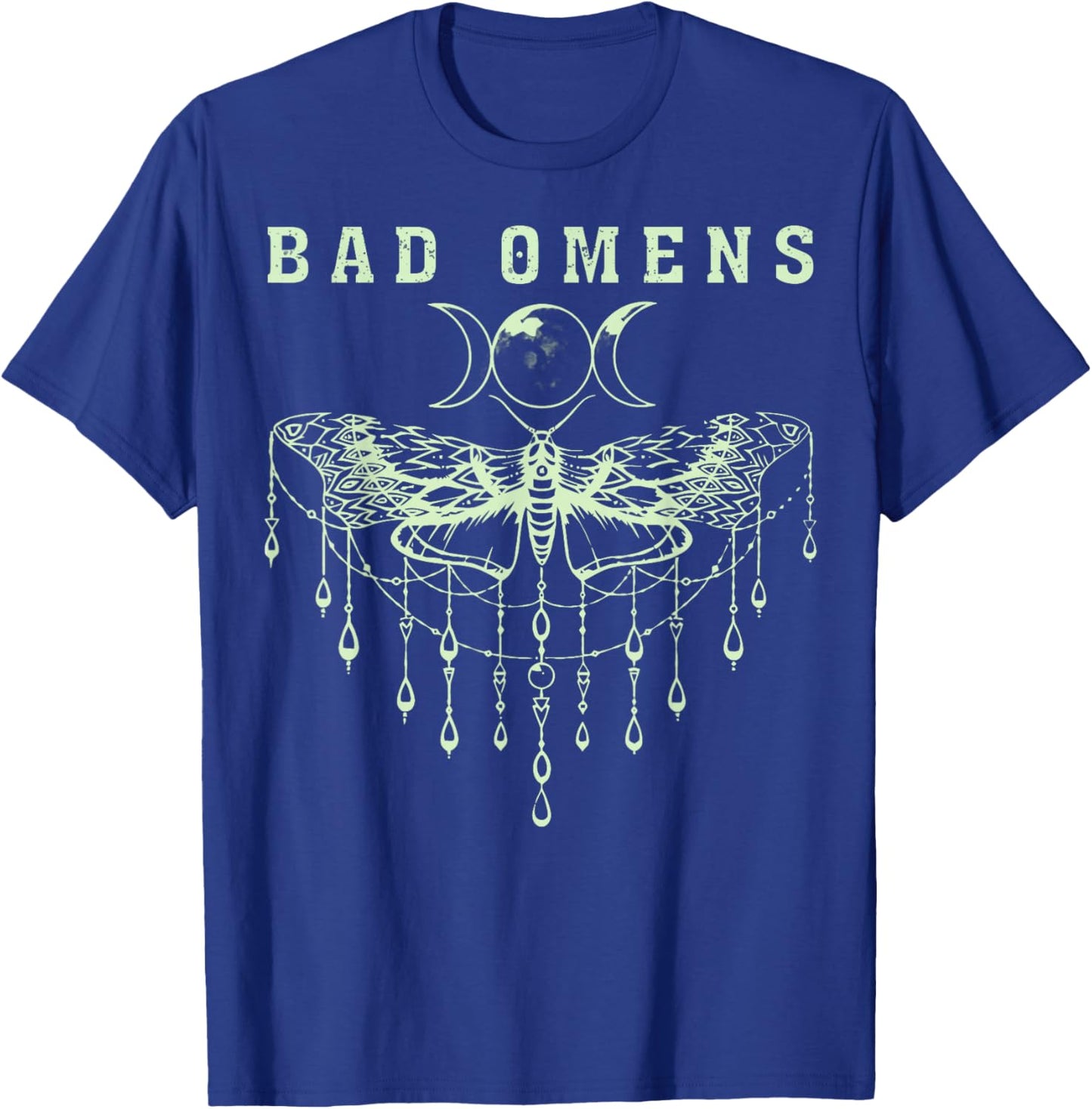 Retro Vintage Bad Omens Moth Men Kids Youth T-Shirt - T-Shirt | Royal