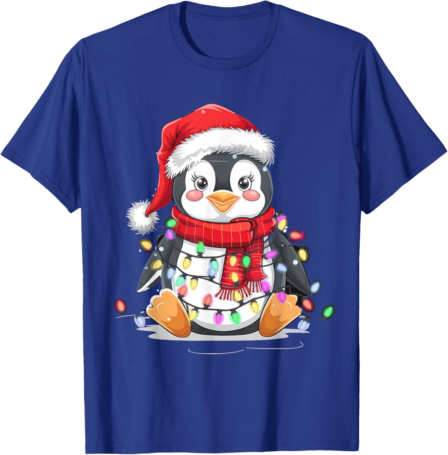 Christmas Penguin T-Shirt - T-Shirt | Royal