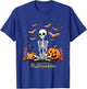 Just Waiting For Halloween Skeleton Fun T-Shirt - T-Shirt | Royal