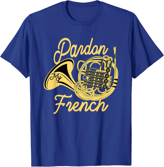 Great French Horn Gift Horn Player T-Shirt - T-Shirt | Royal