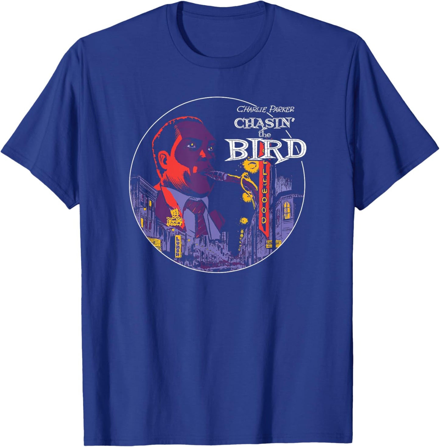 Charlie Parker - Chasin' the Bird Jazz Song T-Shirt - T-Shirt | Royal