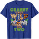 2nd Birthday Zoo Safari Jungle Granny Of The Wild and Two T-Shirt - T-Shirt | Royal