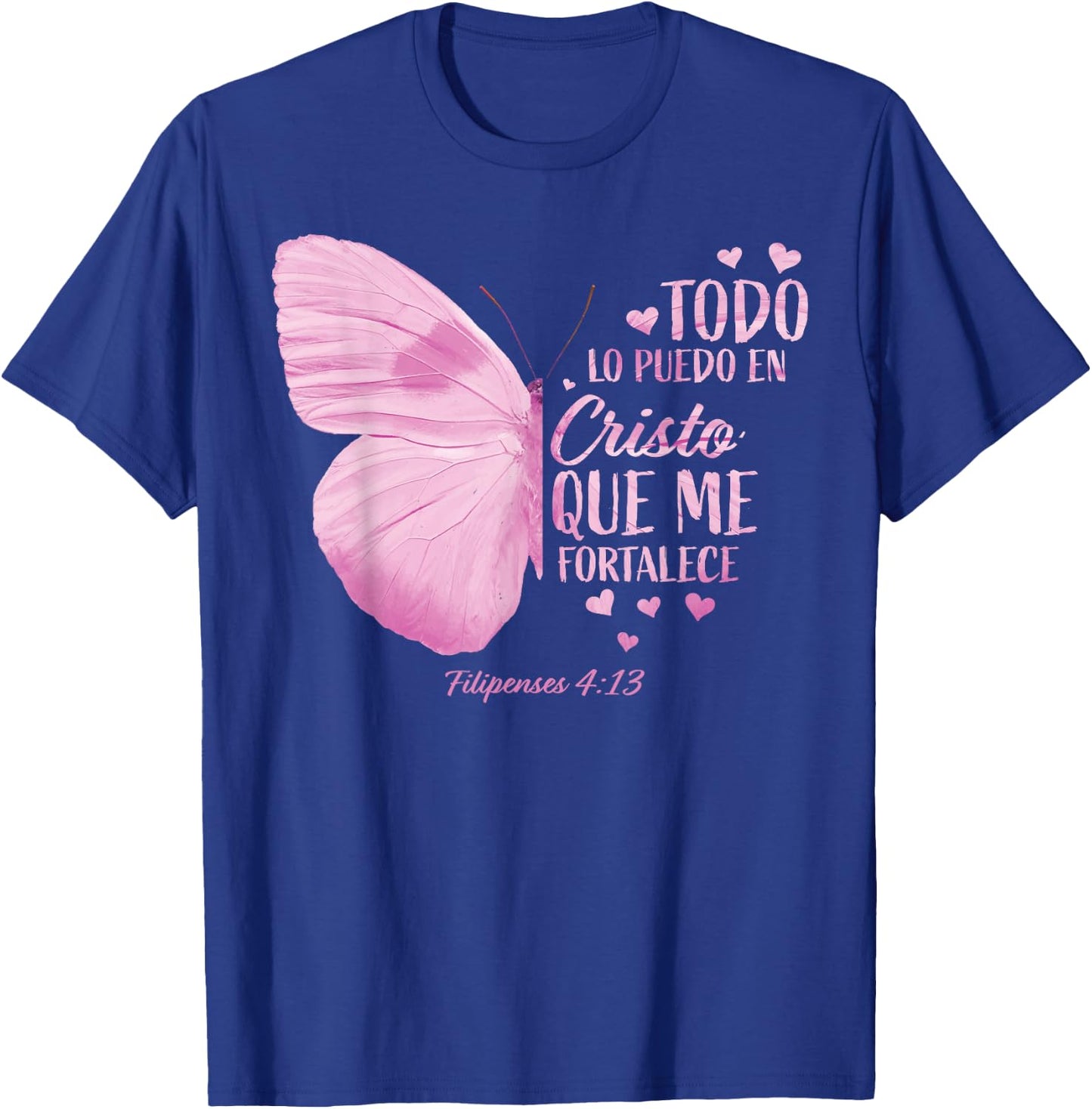 Christian Gift Women Spanish Religious Verse Sayings Her Mom T-Shirt - T-Shirt | Royal
