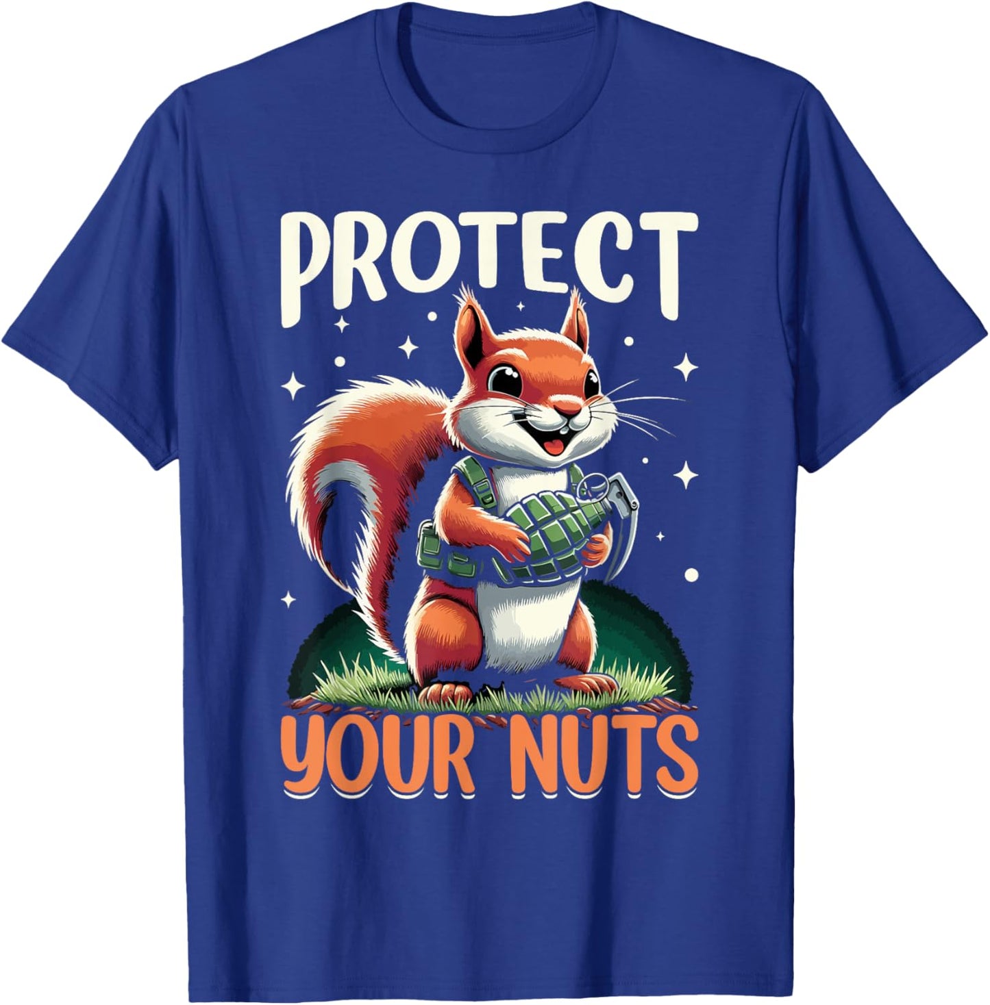 Squirrel Animal Lover Funny Squirrels T-Shirt - T-Shirt | Royal