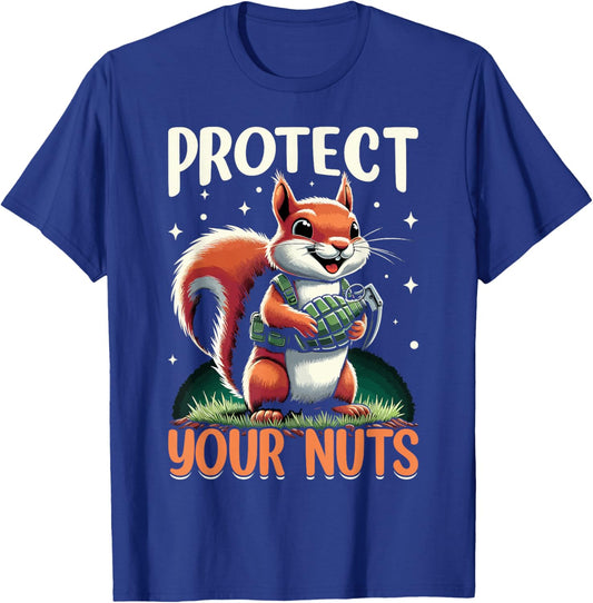 Squirrel Animal Lover Funny Squirrels T-Shirt - T-Shirt | Royal