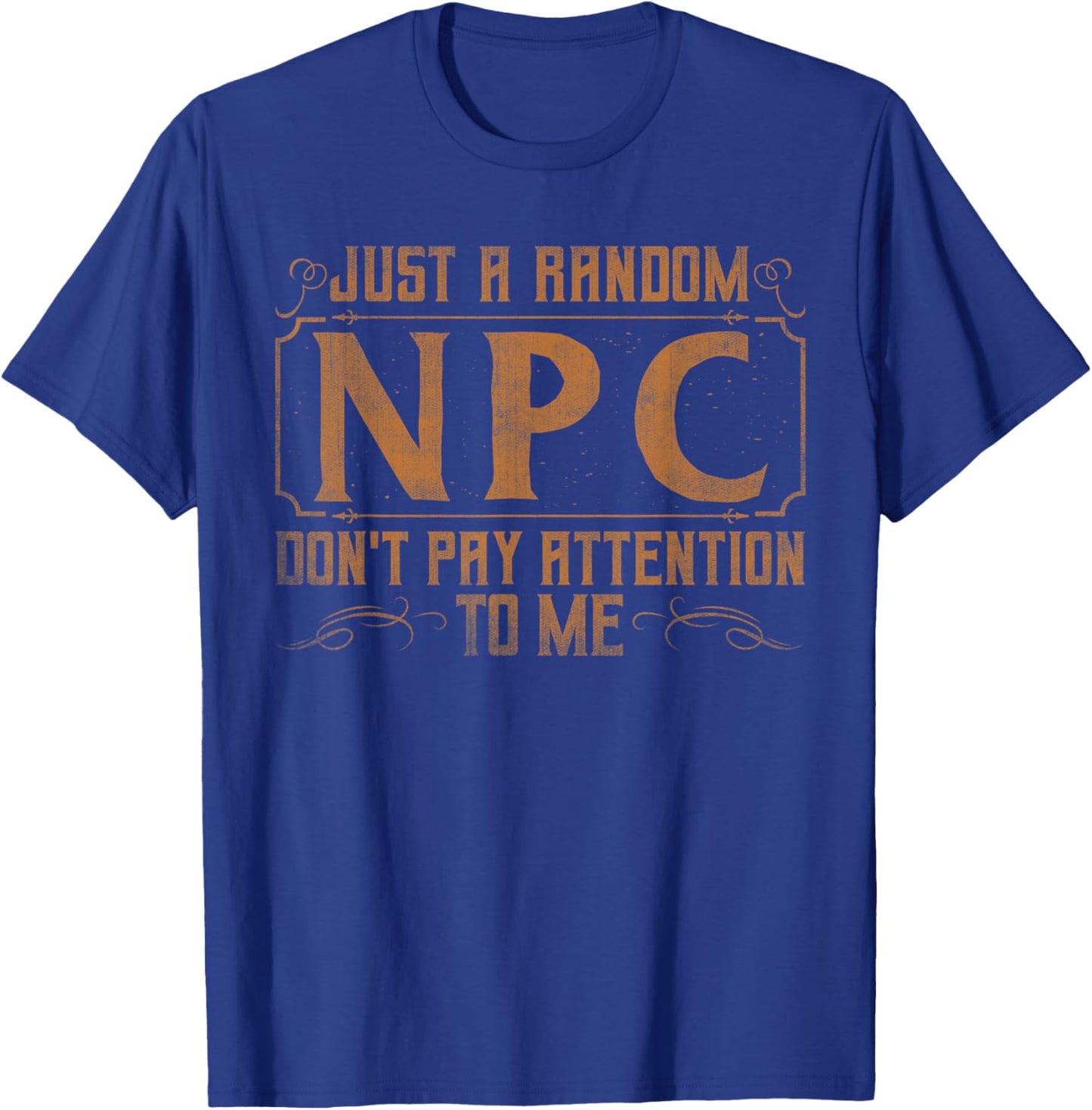 Funny LARP Shirts & Role Play Larper Gifts Just A Random Npc Adults Black Short Sleeve Small LARP T-Shirt - T-Shirt | Royal