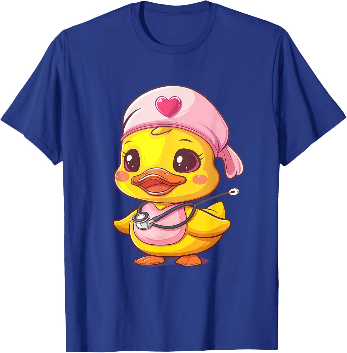 Medical Rubber Duck Stethoscope Nursing Rubber Duck Nurse T-Shirt - T-Shirt | Royal