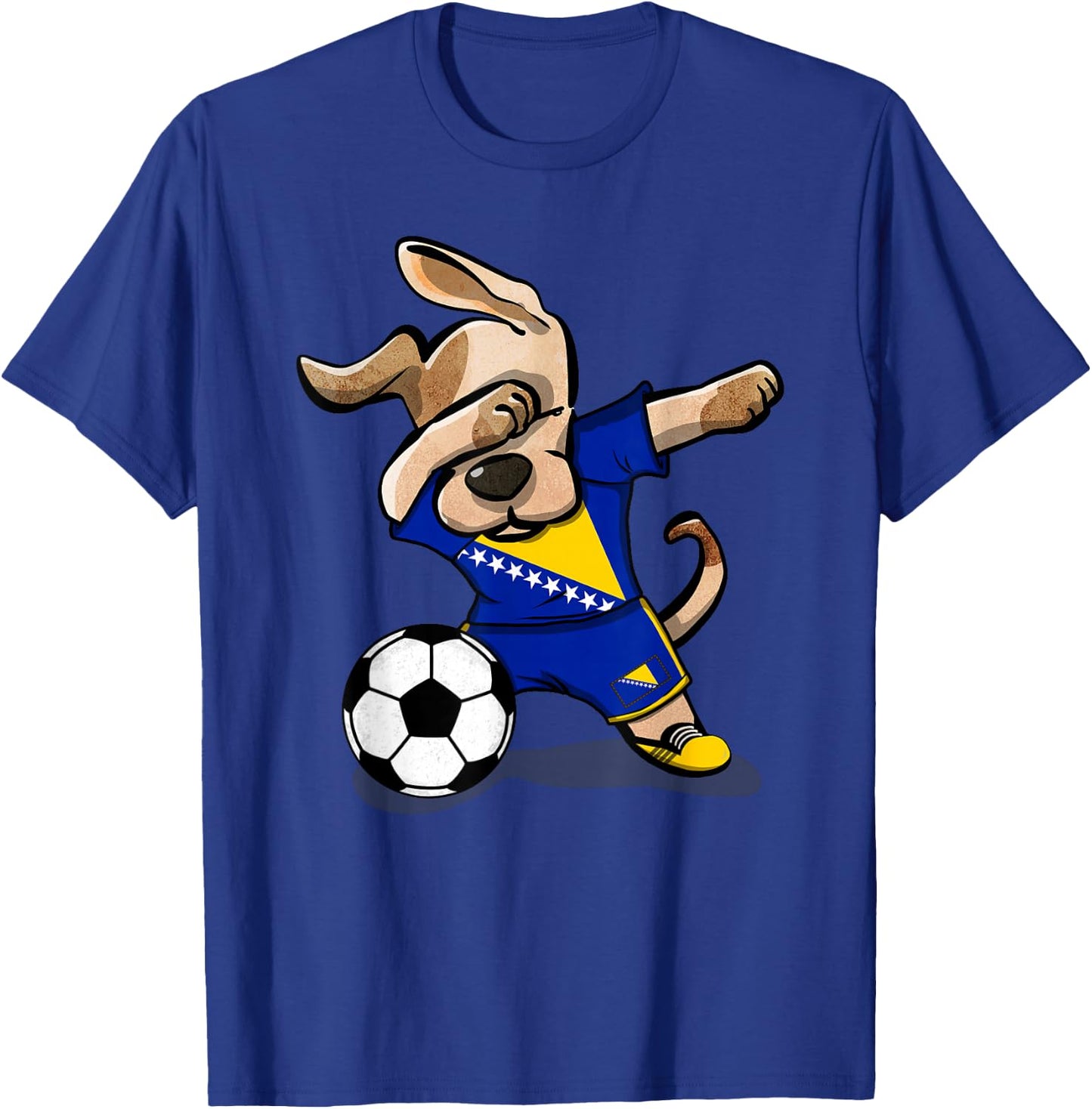 Bosnia Herzegovina Soccer Jersey Bosnian Football Lover Gift T-Shirt - T-Shirt | Royal