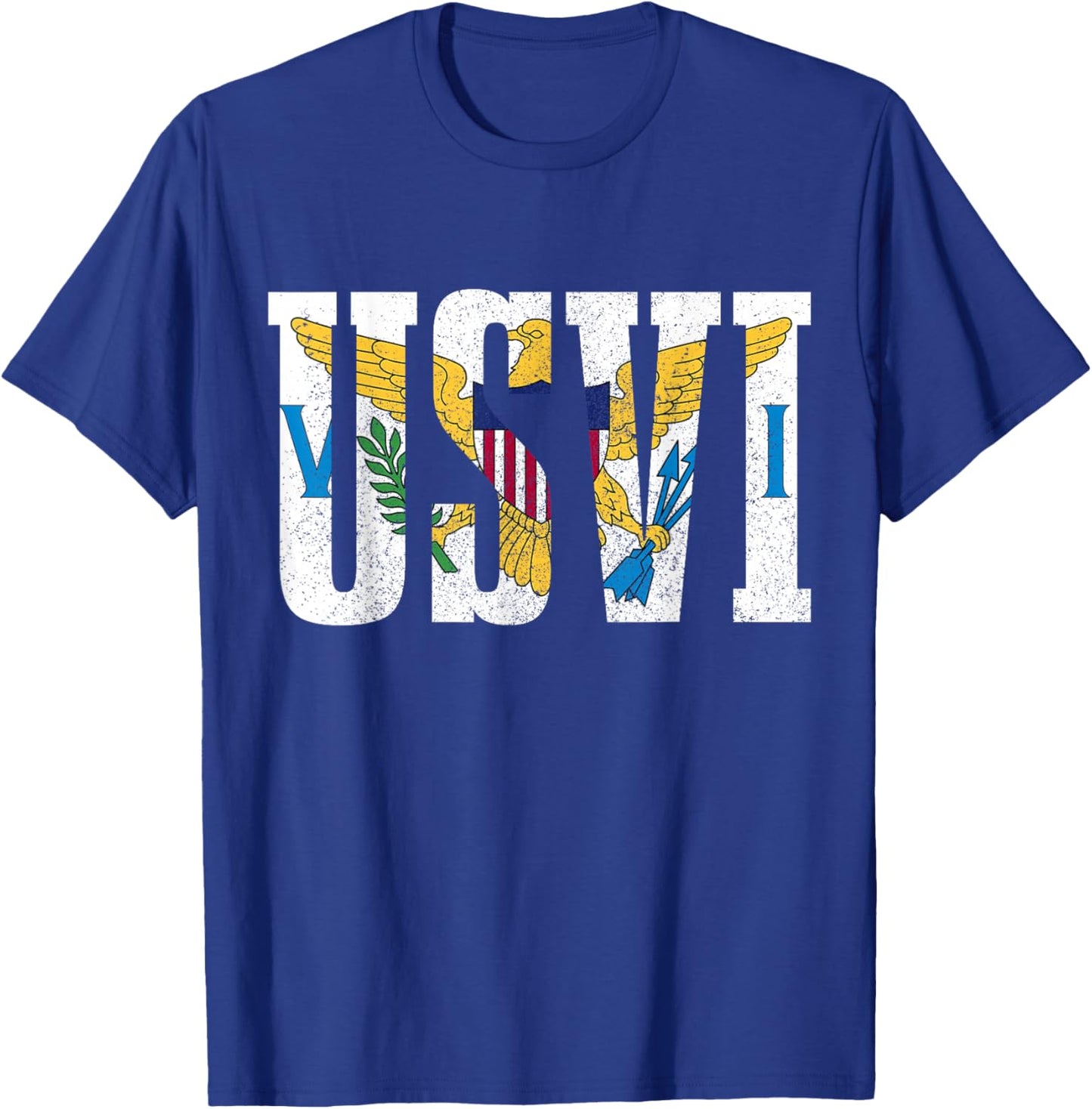 US Virgin Islands USVI Flag Pride Souvenir T-Shirt - T-Shirt | Royal