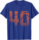 40th Birthday Men Basketball Player Basketball 40 Years Old T-Shirt - T-Shirt | Royal