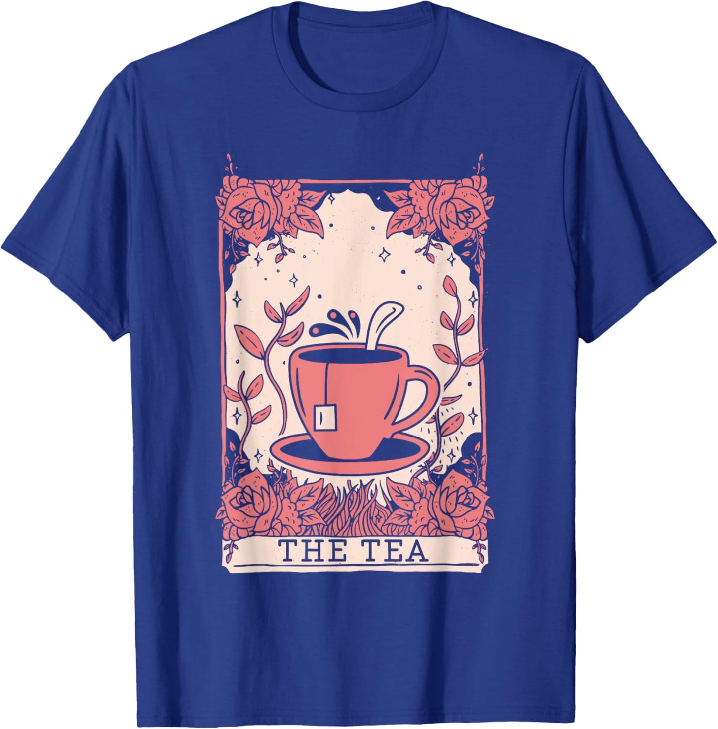The Tea Drinker Tarot Card Reading Occult Dark Magic T-Shirt - T-Shirt | Royal