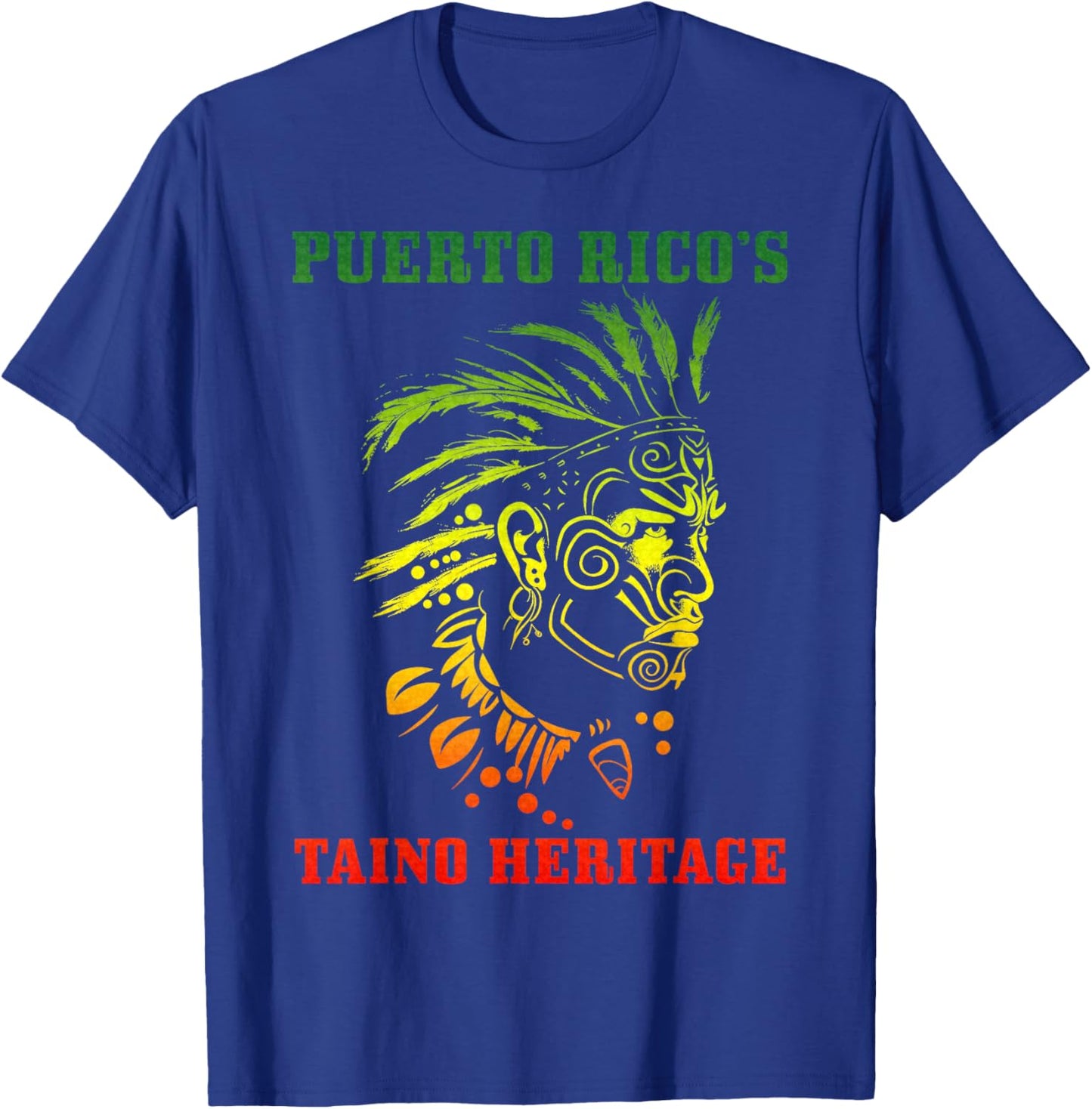 Taino Warrior Boriken T-Shirt - T-Shirt | Royal