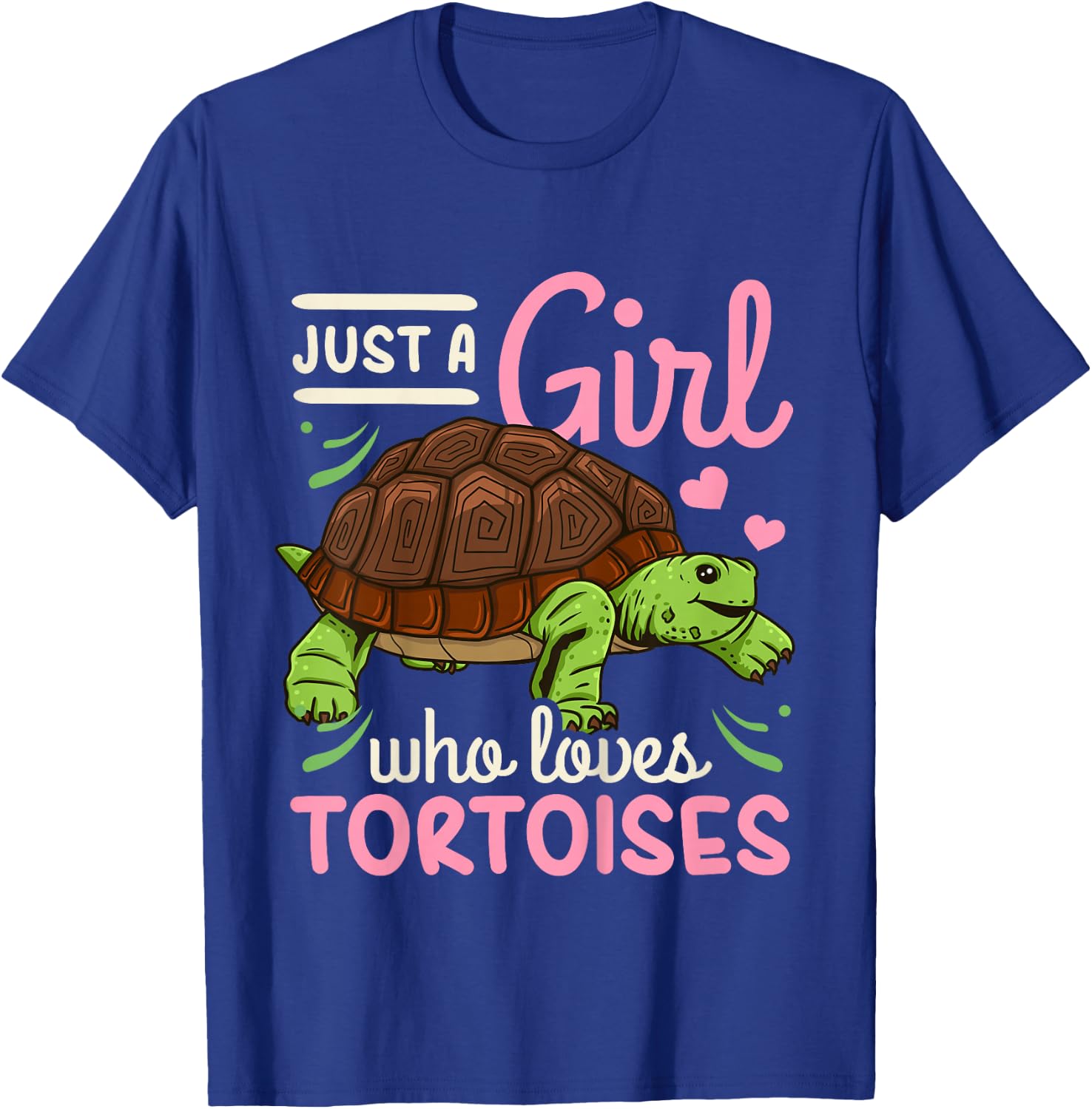 Kids Tortoise Just A Girl Who Loves Tortoises T-Shirt - T-Shirt | Royal
