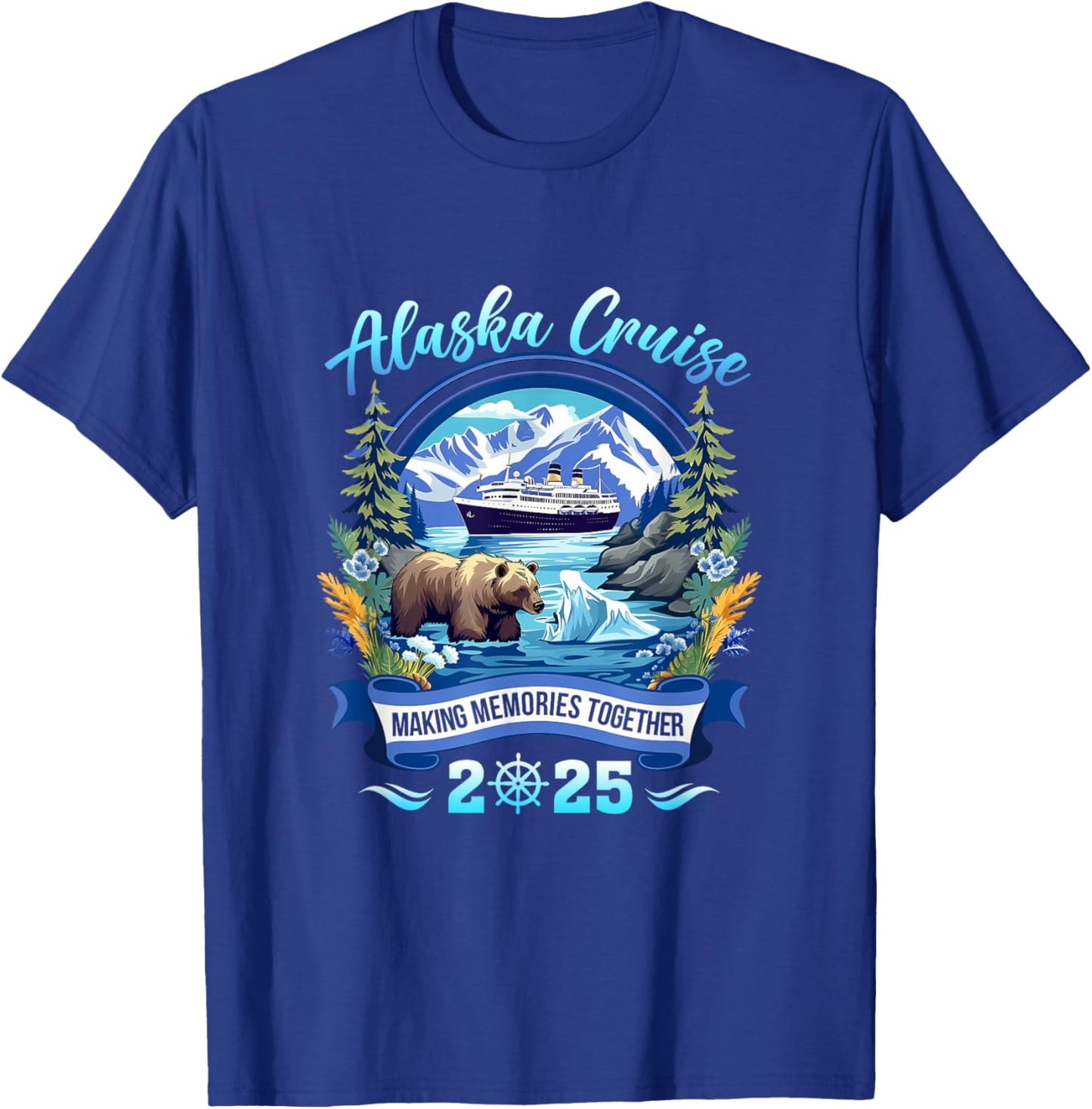 Matching Family Friends And Group Alaskan Alaska Cruise 2025 T-Shirt - T-Shirt | Royal