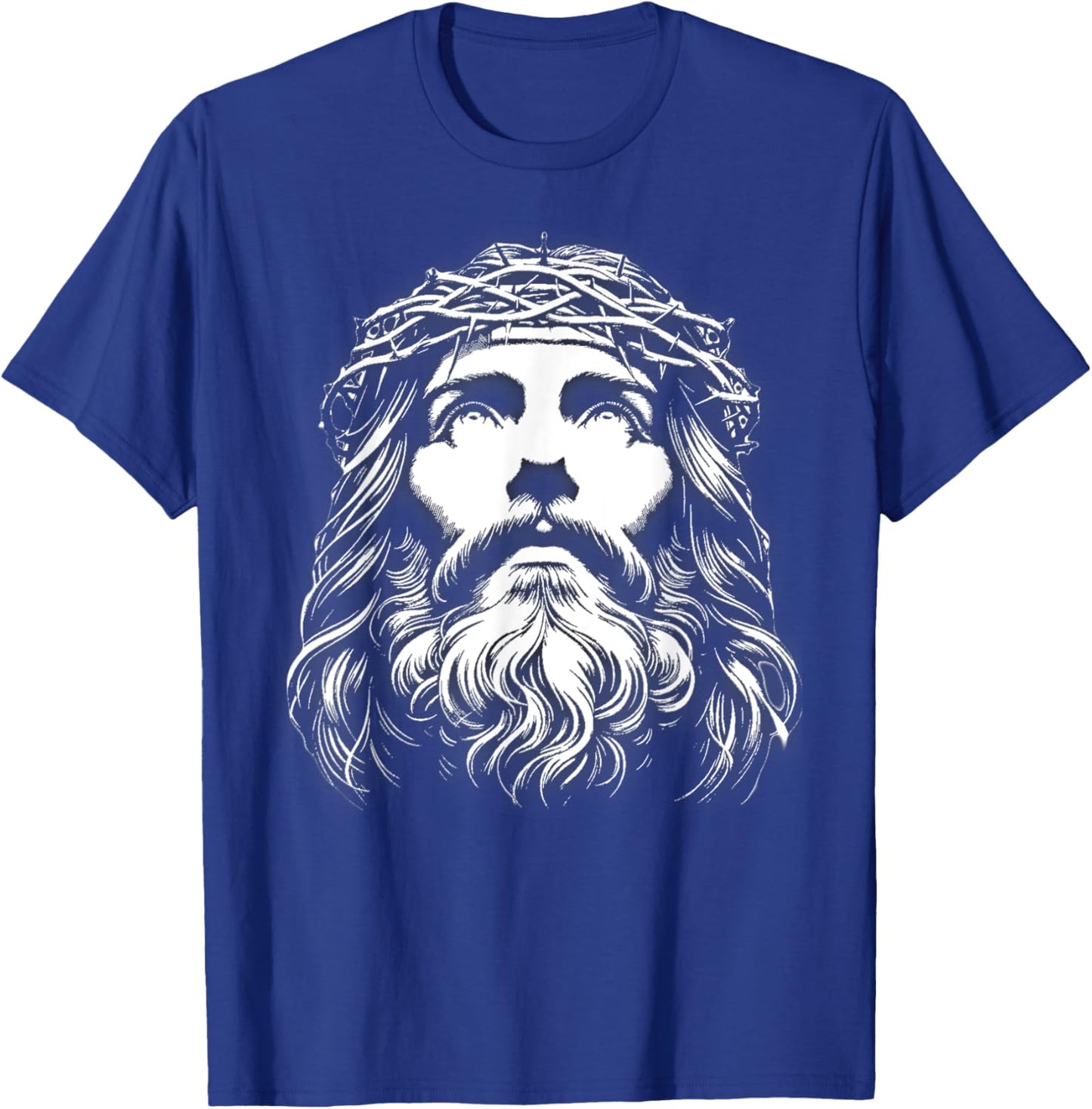 Face of Jesus Catholic T-Shirt - T-Shirt | Royal