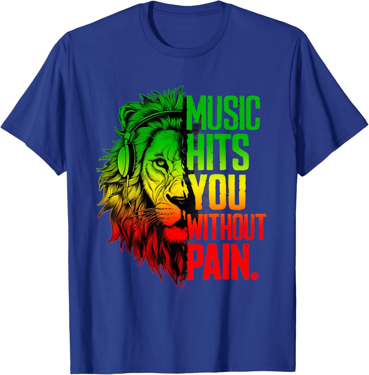 Rasta Reggae Lion Of Judah Rastafari Roots Jamaican Pride T-Shirt - T-Shirt | Royal