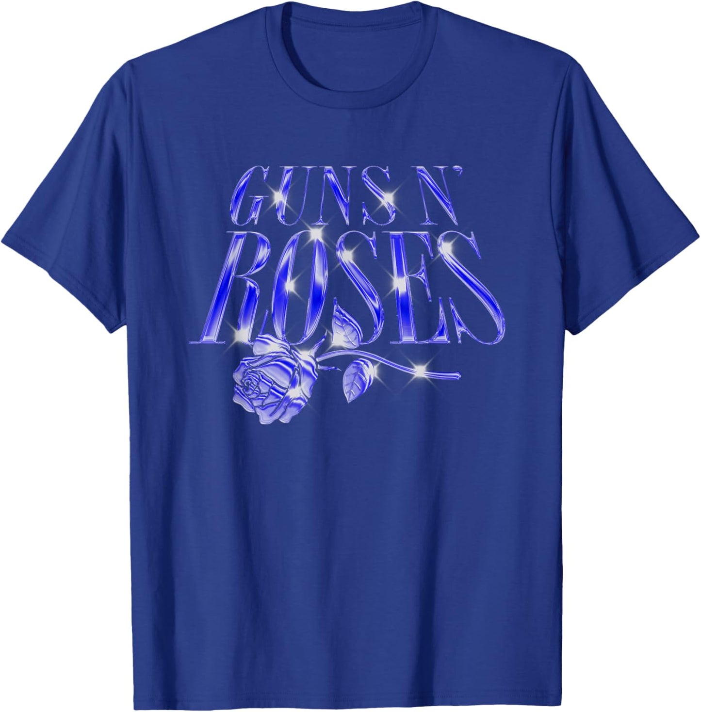 Official Guns N' Roses Chrome Logo T-Shirt - T-Shirt | Royal