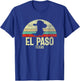 Retro El Paso Texas Cowboy Hat On Cowboy Boot Vintage T-Shirt - T-Shirt | Royal