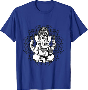 Yoga Mandala Elephant Ganesha Tribal Ornaments Chakra Hindu T-Shirt - T-Shirt | Royal