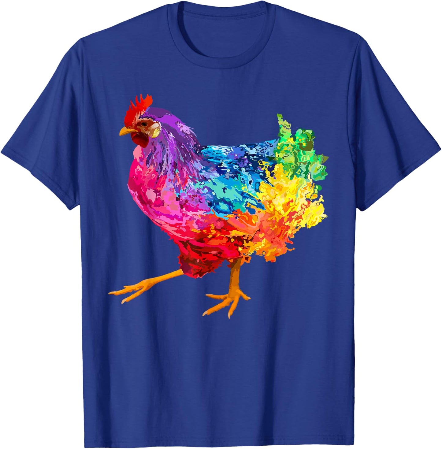 Chicken Lover Gifts Chicken Colorful Cool Hen T-Shirt - T-Shirt | Royal