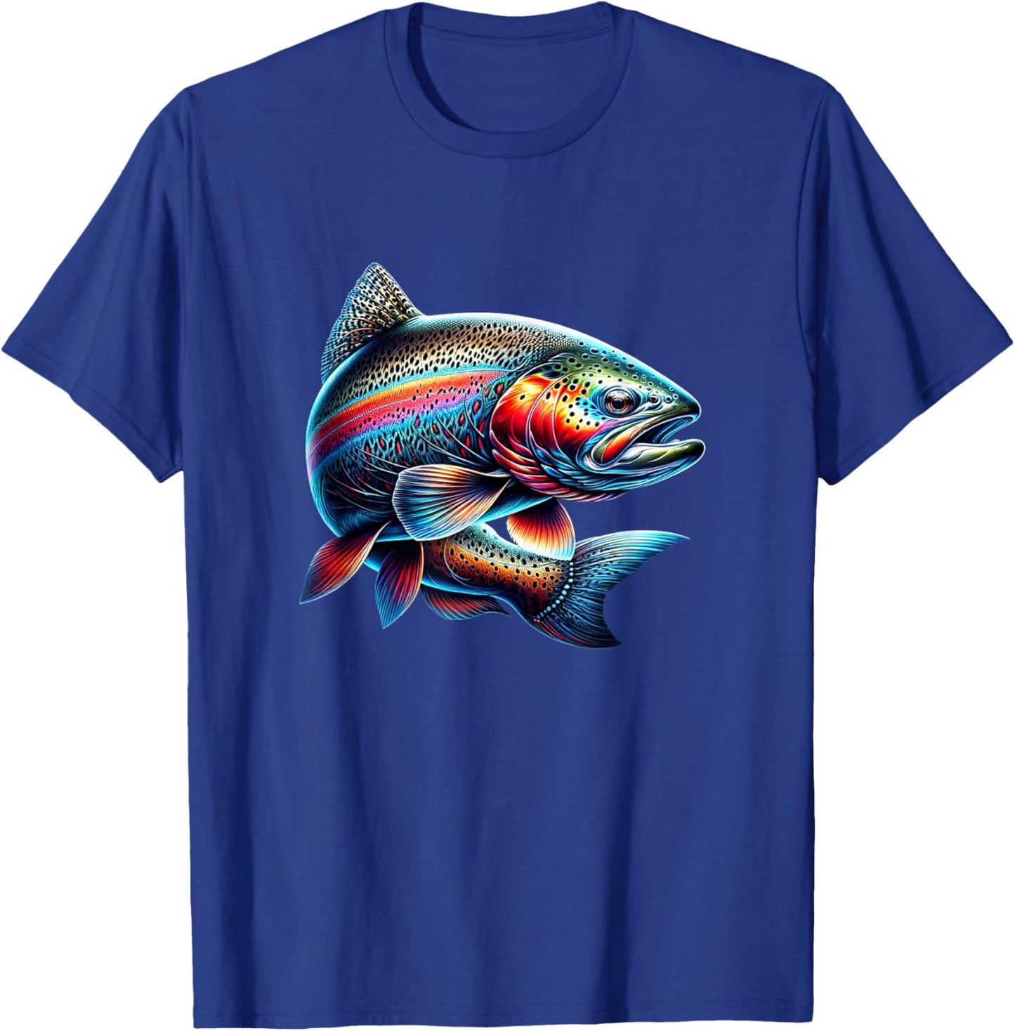 Rainbow Trout Fishing T-Shirt - T-Shirt | Royal
