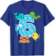 6th Birthday Party 6 Year Old Sea Fish Aquarium Birthday Boy T-Shirt - T-Shirt | Royal
