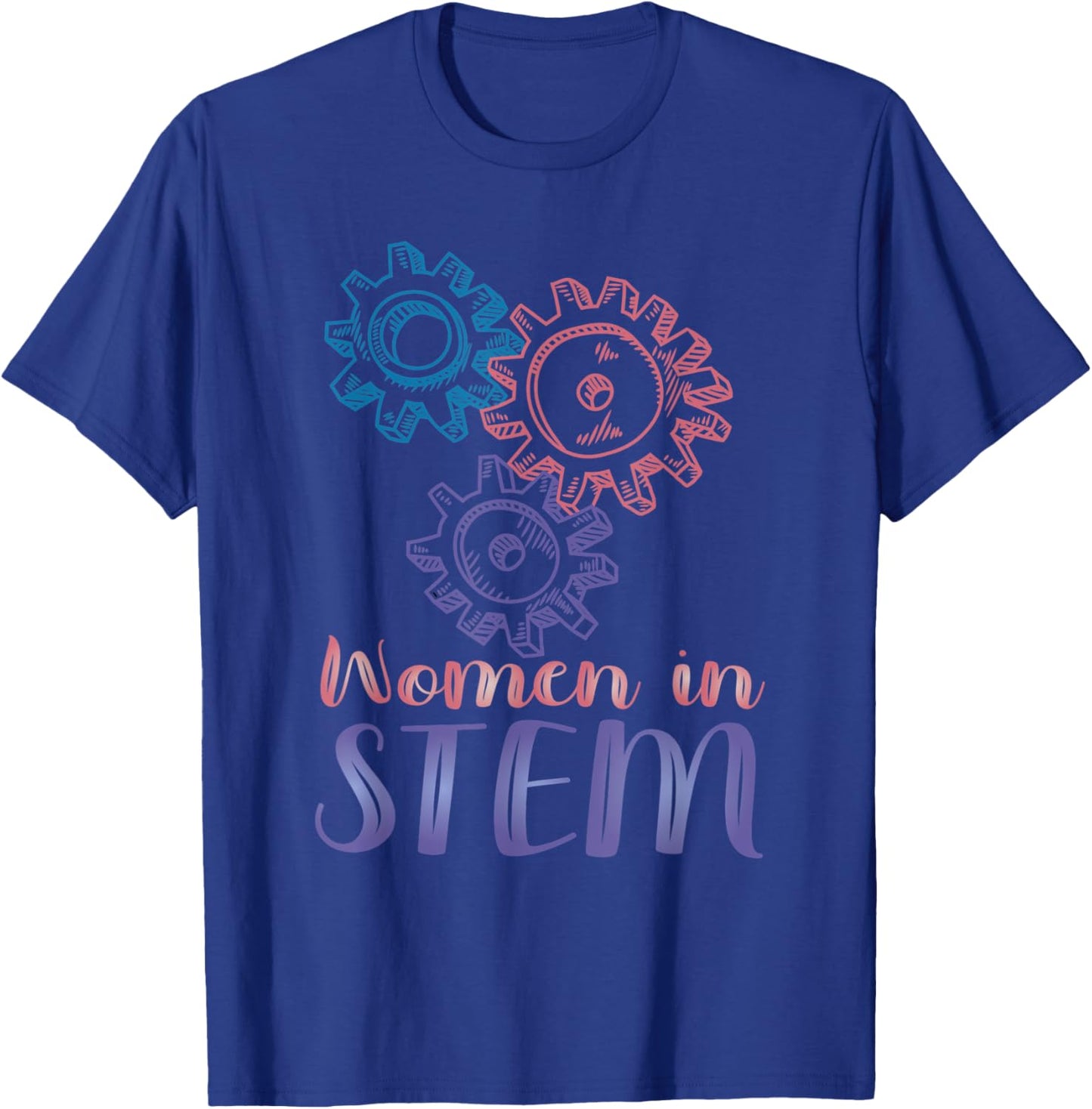 Women in STEM Steminist Female Scientist Engineer Woman T-Shirt - T-Shirt | Royal