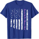 Purple Up For Military Kids Army Child Dandelion US Flag T-Shirt - T-Shirt | Royal