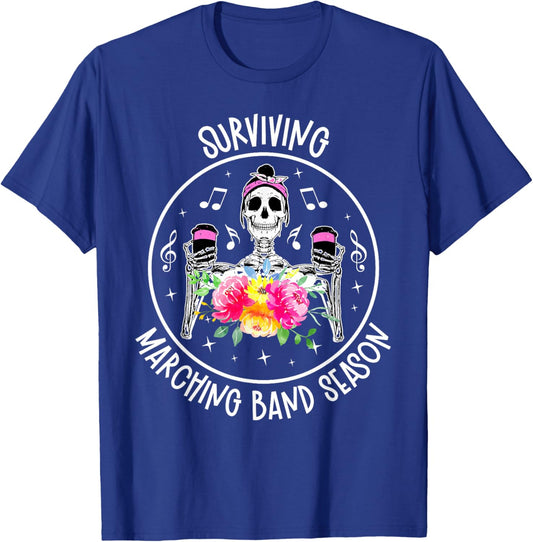 Marching Band Season Marching Band Mom Marching Band Mama T-Shirt - T-Shirt | Royal