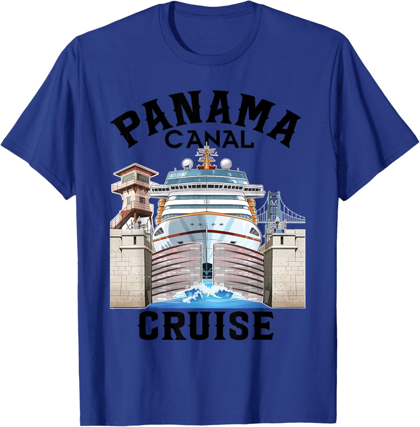 Panama Canal Transit Cruise Souvenir Commemorative Keepsake T-Shirt - T-Shirt | Royal