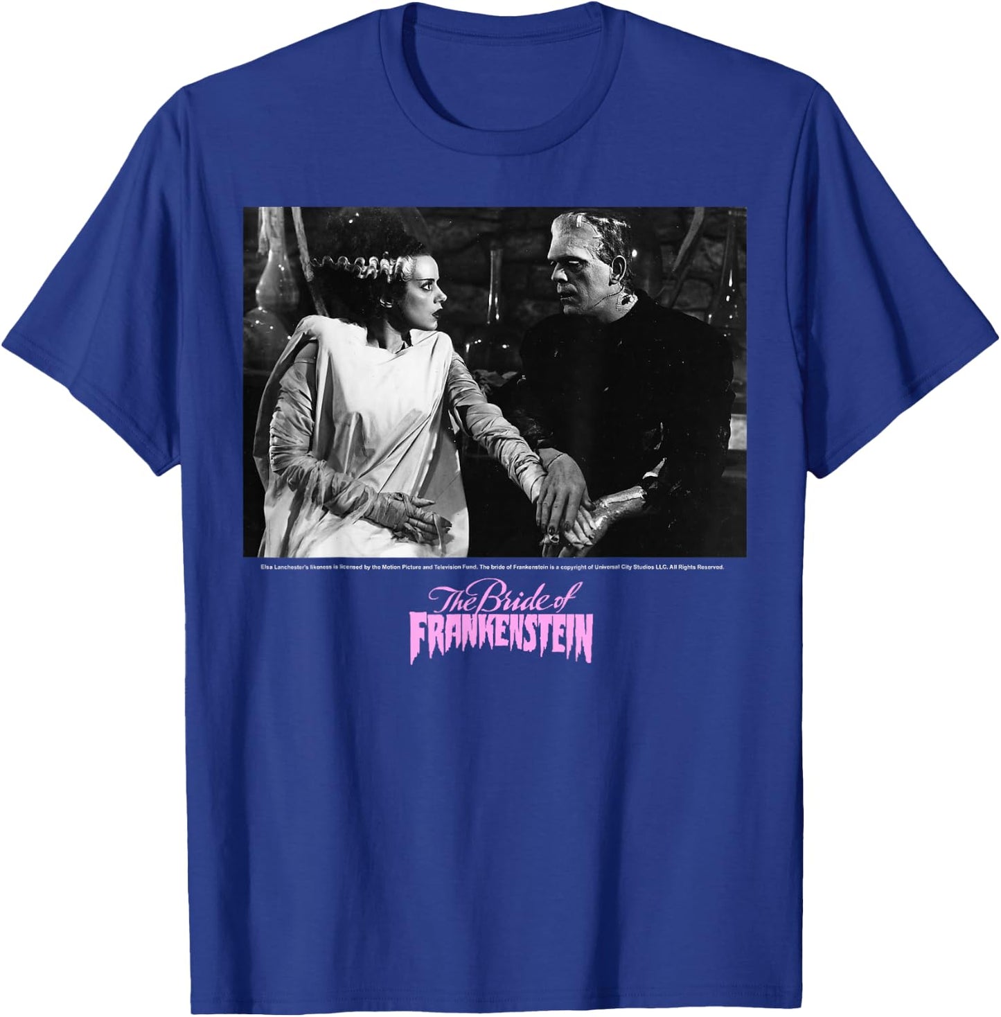 Universal Monsters The Bride Of Frankenstein Portrait T-Shirt - T-Shirt | Royal