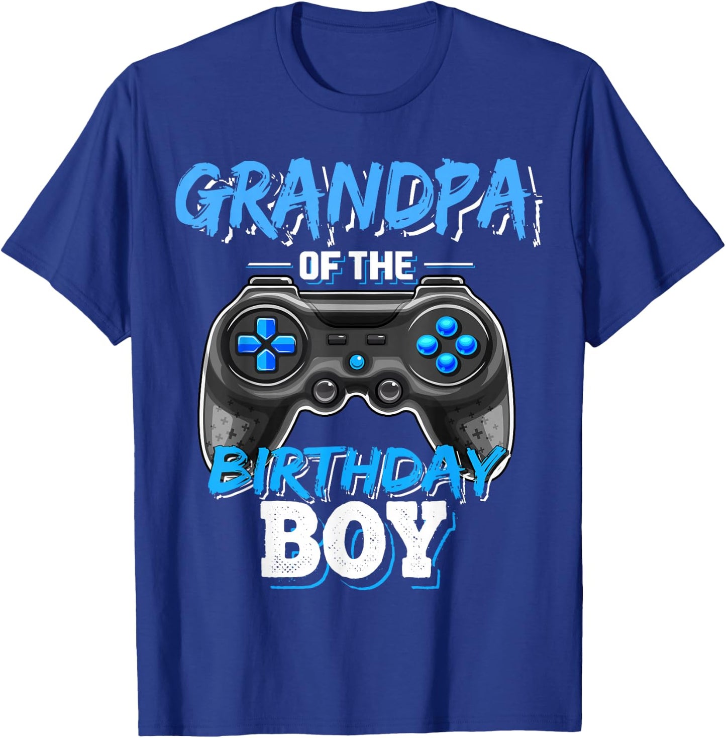 Grandpa of the Birthday Boy Matching Video Game Birthday T-Shirt - T-Shirt | Royal