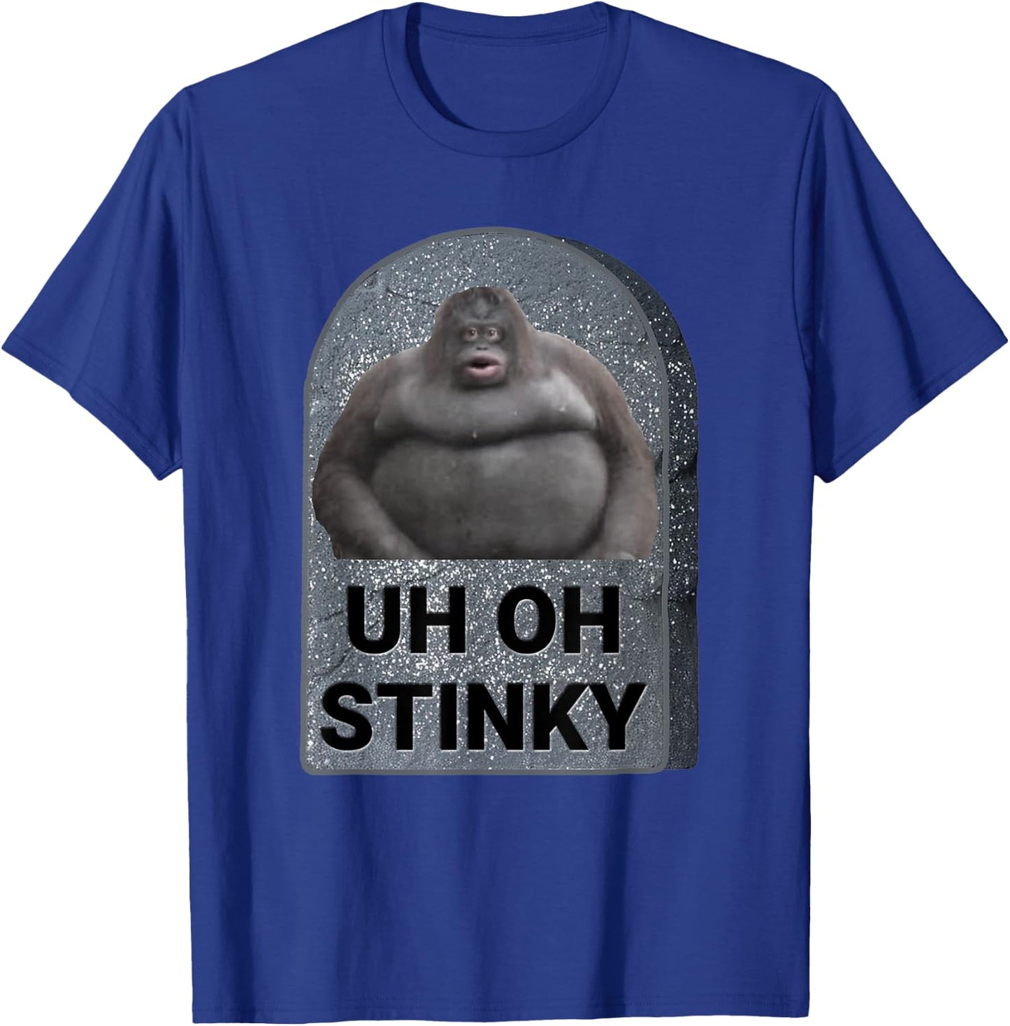 Uh Oh Stinky Poop Meme Tombstone Le Monke Halloween Costume T-Shirt - T-Shirt | Royal