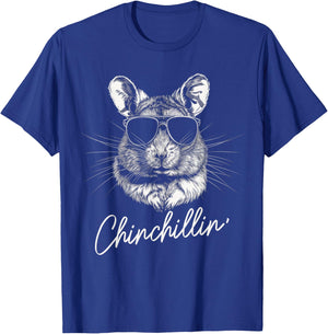 Chinchillin' Funny Cute Chinchilla Lover T-Shirt - T-Shirt | Royal