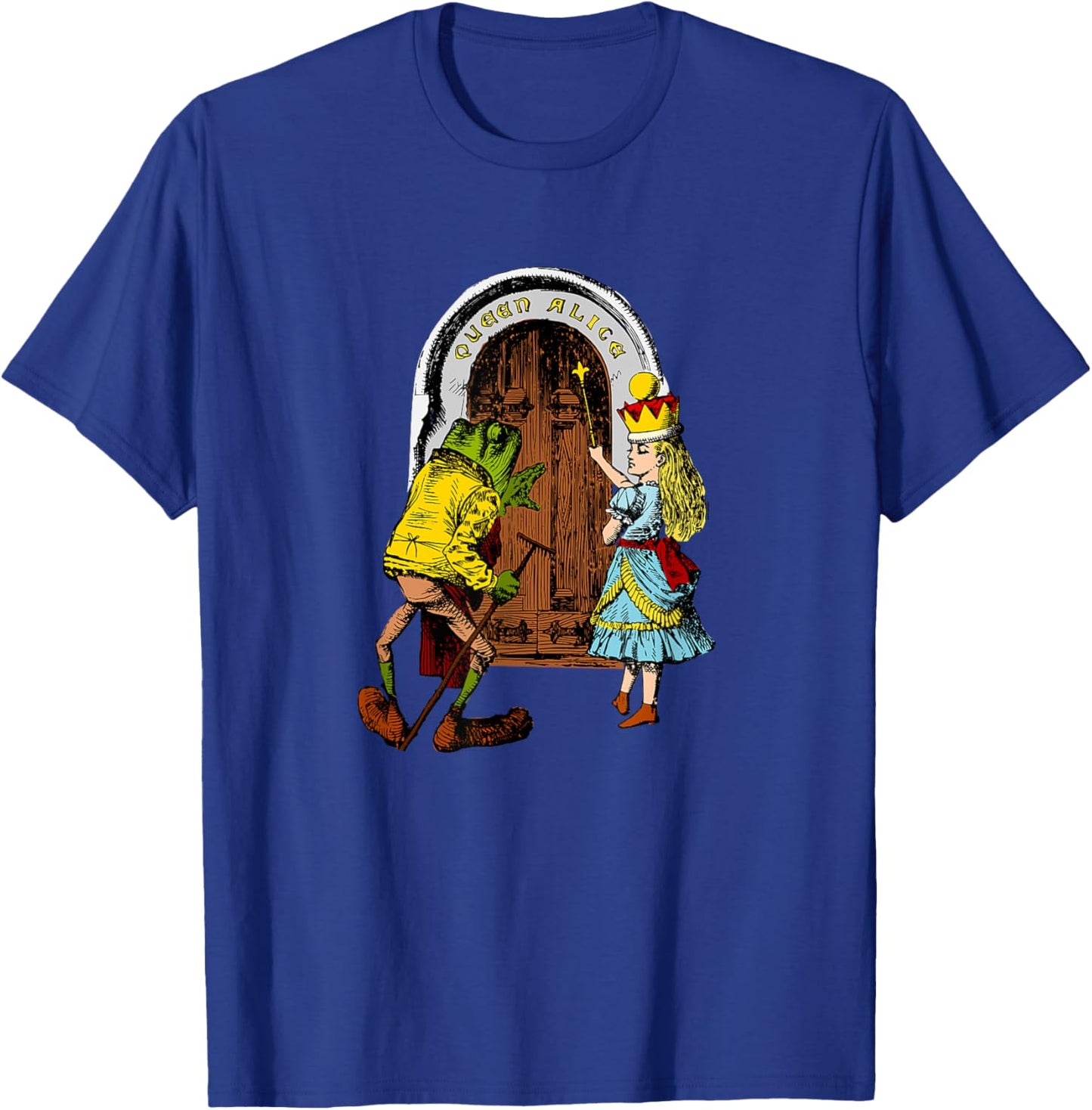 Enchanting Queen Alice in Wonderland Frog Footman Castle T-Shirt - T-Shirt | Royal