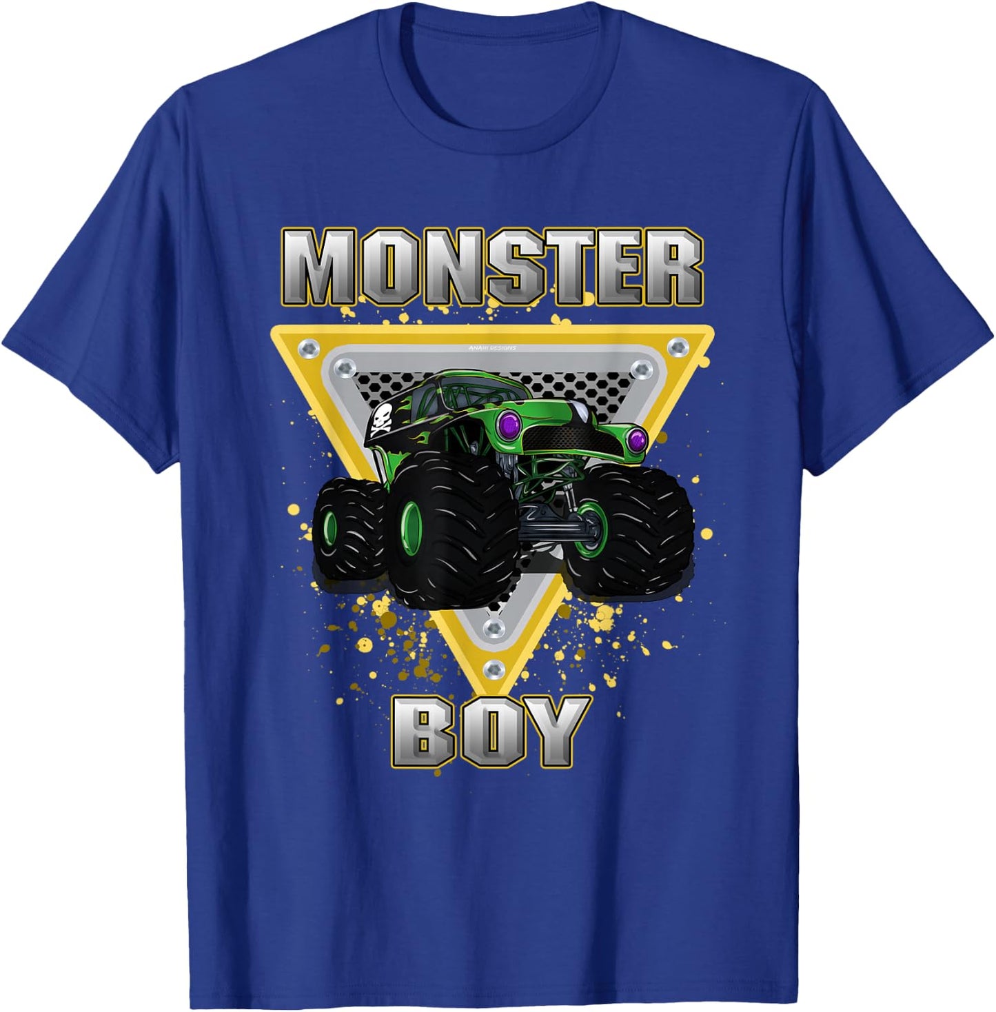 Monster Truck Boy T-Shirt - T-Shirt | Royal