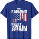 American Flag Make Farming Great Again Farm Gift Farmers T-Shirt - T-Shirt | Royal