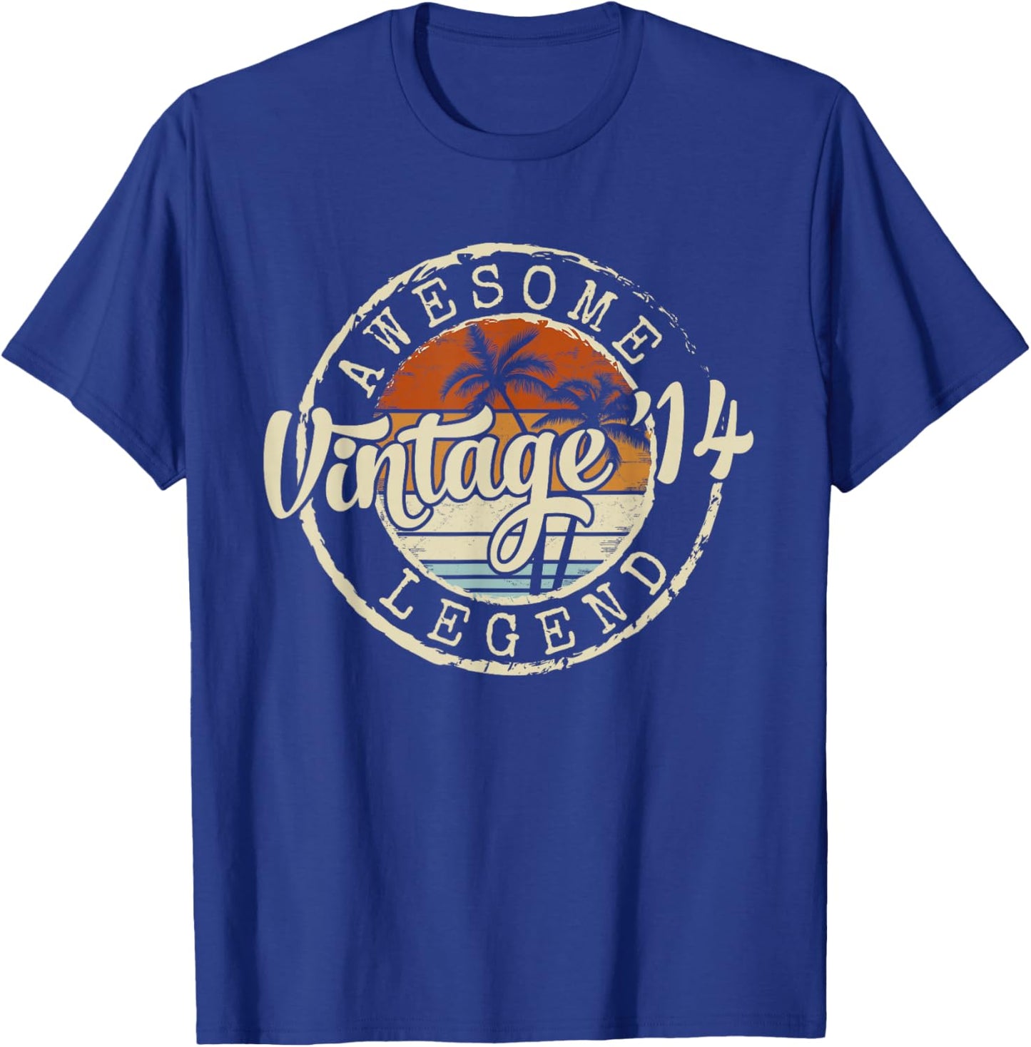 Vintage 2014 12yr 12th Birthday Gifts for Boys 12 Years Old T-Shirt - T-Shirt | Royal