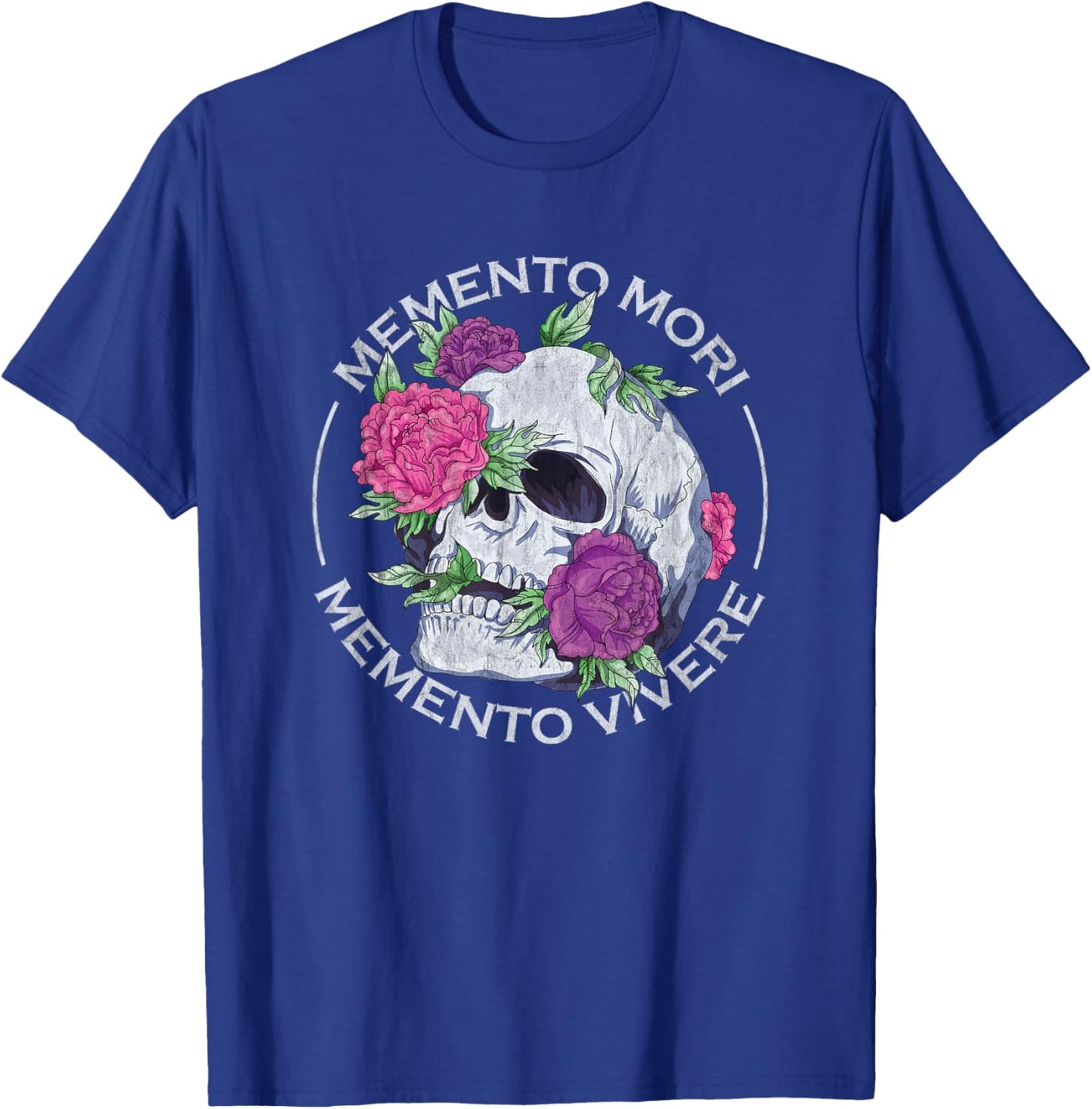 Memento Mori Memento Vivere Latin Stoic Saying T-Shirt - T-Shirt | Royal