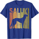 Saluki Vintage Saluki Dog Retro Dog Saluki Lover Men Women Girls Kids T-Shirt - T-Shirt | Royal
