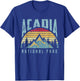 Acadia National Park Maine Mountains Retro T Shirt T-Shirt - T-Shirt | Royal