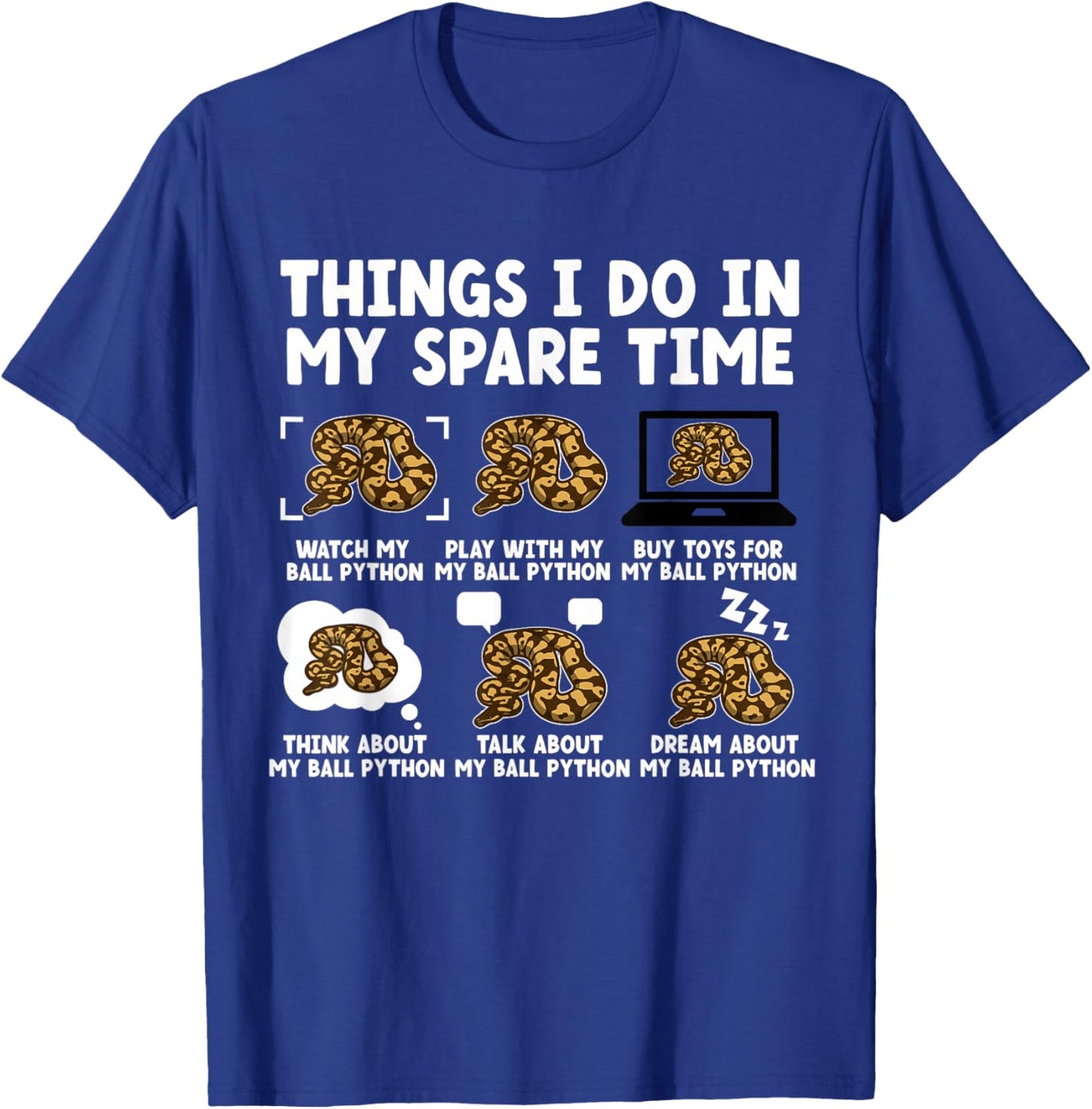 Ball Python Owner Ball Python Mom Ball Python Dad T-Shirt - T-Shirt | Royal
