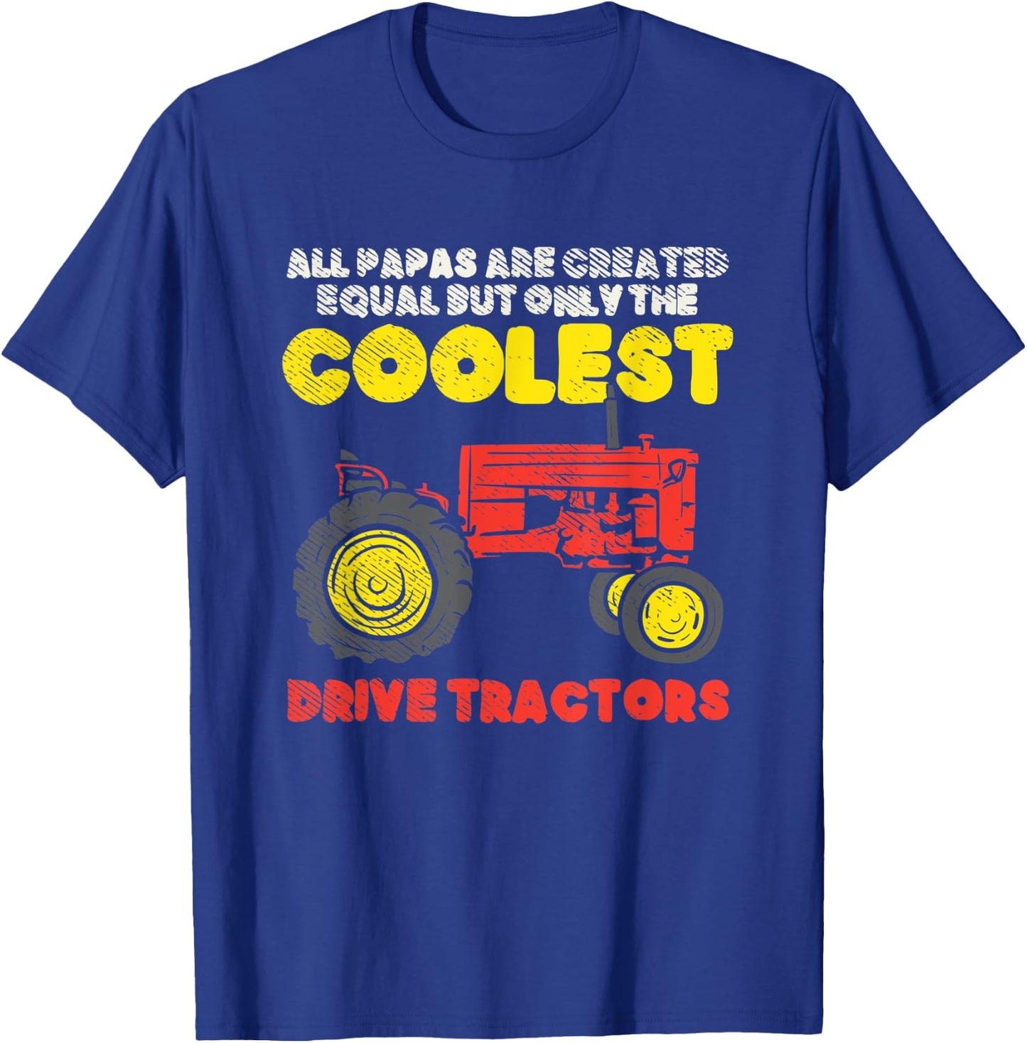 Farming Gifts For Dad, Farmer Gifts For Dad, Farm Dad T-Shirt - T-Shirt | Royal
