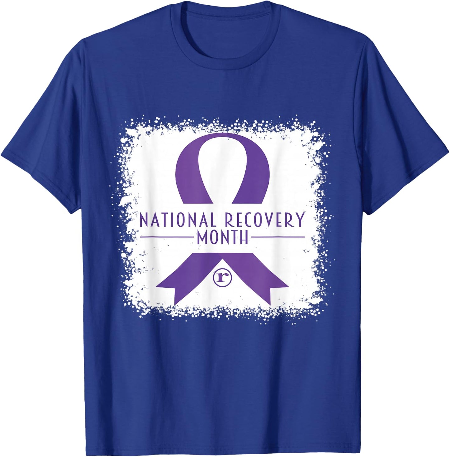 National Recovery Month Warrior Addiction Recovery Awareness T-Shirt - T-Shirt | Royal