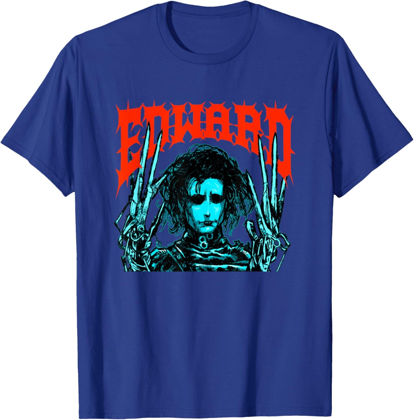 Edward Scissorhands Vintage Gothic Edward T-Shirt - T-Shirt | Royal