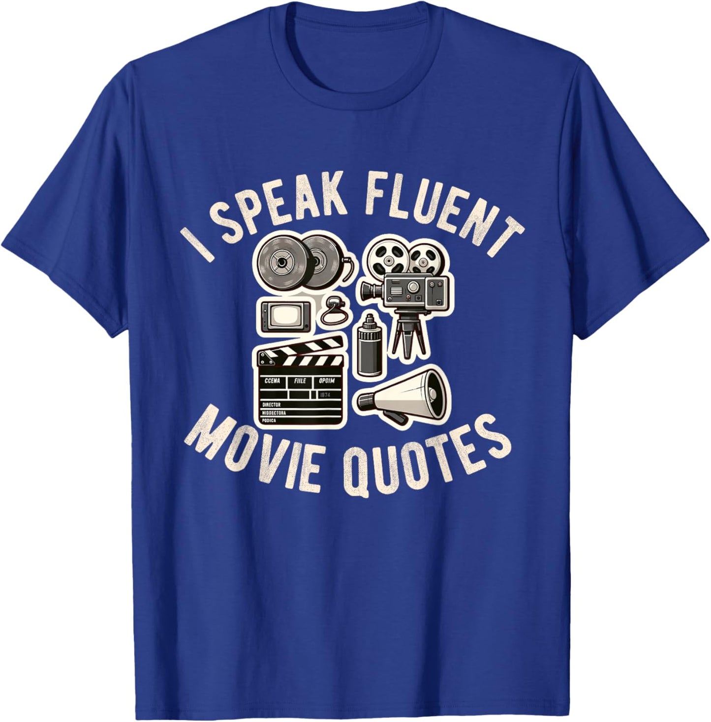 Movie Critic Cinema Film Fan Lover Funny Reviewer Director T-Shirt - T-Shirt | Royal