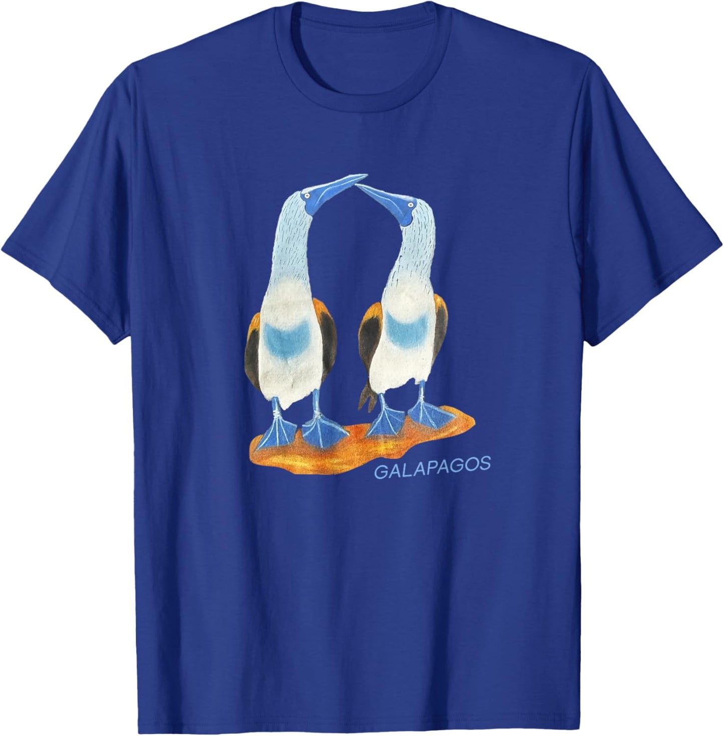 Galapagos Ecuador Blue-Footed Birds Graphic T-Shirt - T-Shirt | Royal