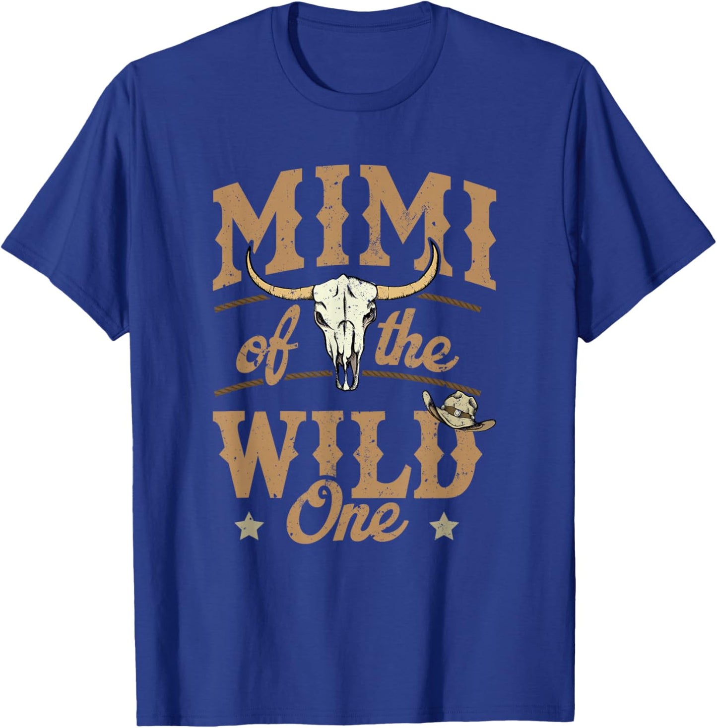 Mimi of The Wild One Cowboy Western Rodeo Party Matching T-Shirt - T-Shirt | Royal