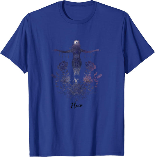 Serene Yoga & Meditation Essentials - Mindfulness Mantra T-Shirt - T-Shirt | Royal
