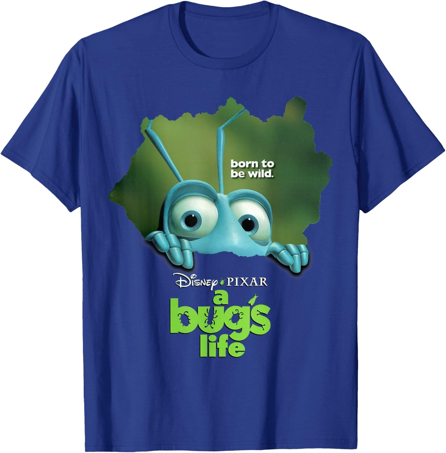 Disney Pixar A Bug's Life Flik Movie Poster Graphic T-Shirt - T-Shirt | Royal